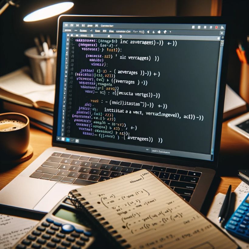 Using vectors to calculate the average (C++ Code) • Geekpedia