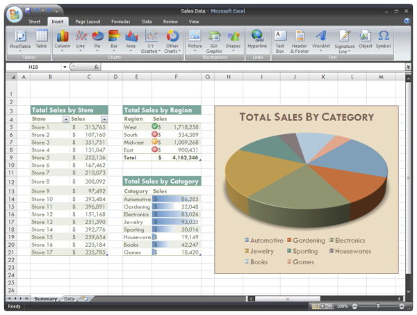 Microsoft Excel 2007 Black