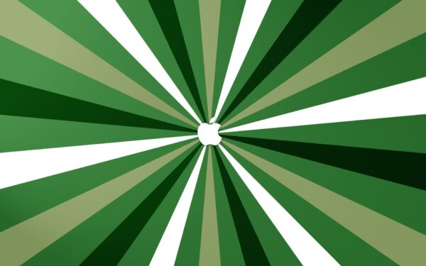 Apple Green Stripes Wallpaper