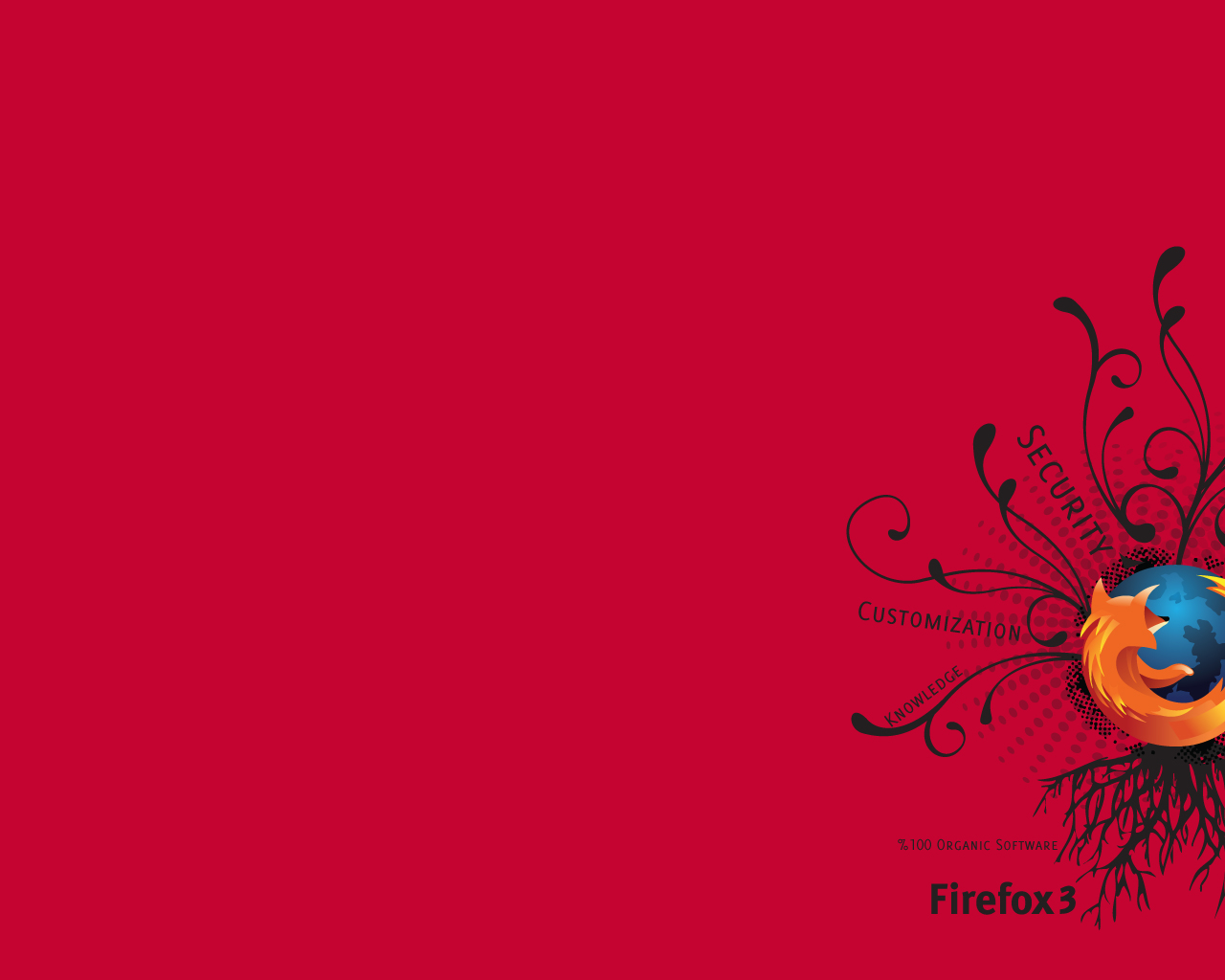 Firefox 3 Red Wallpaper