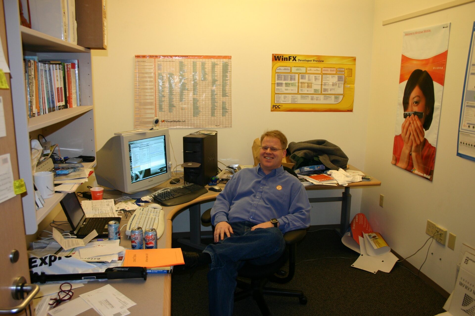 Robert Scoble Office at Microsoft