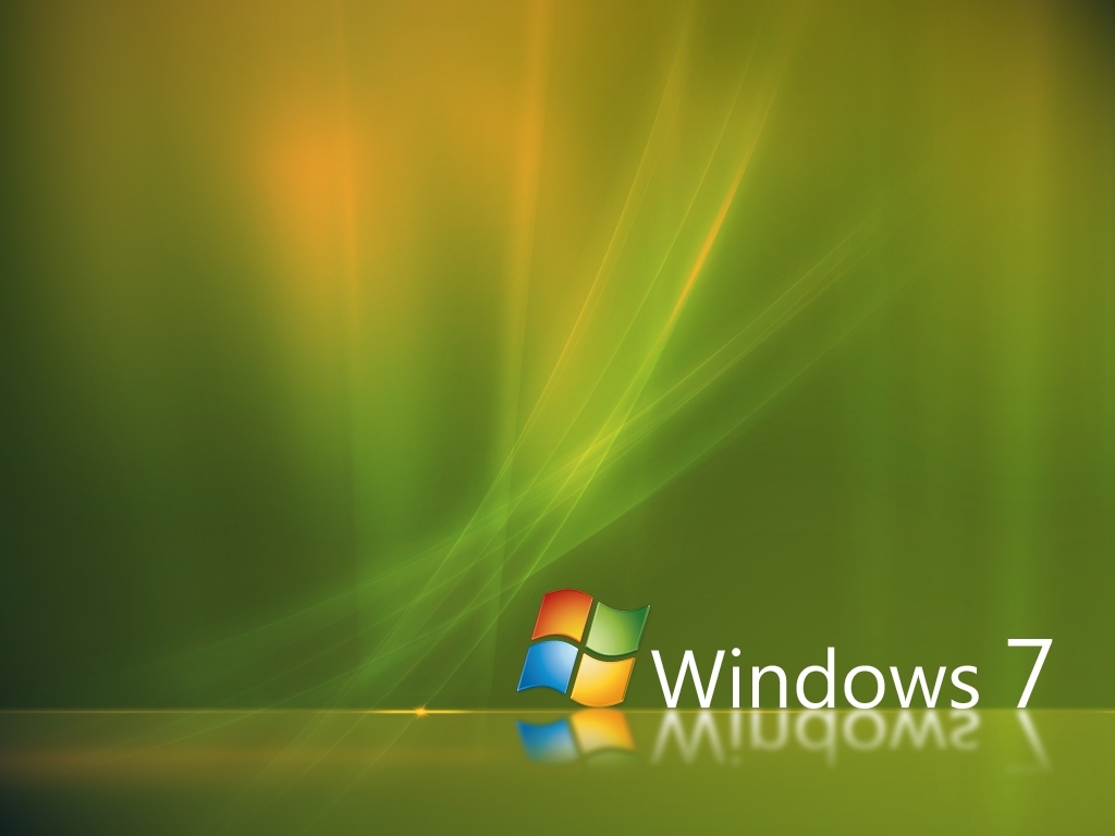 Windows 7 Aurora Green Wallpaper