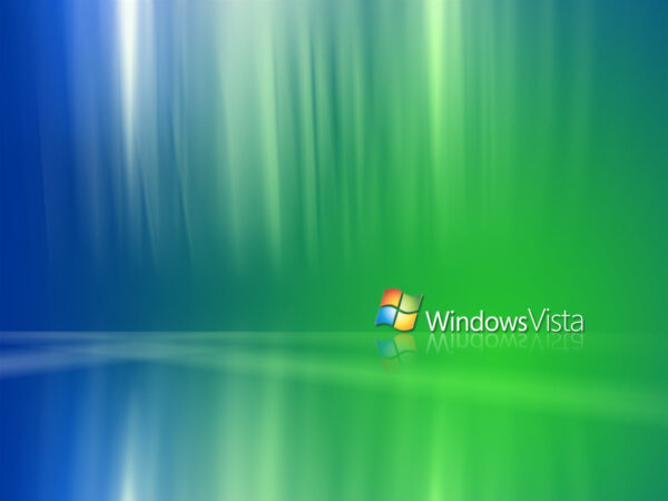 Windows Vista Vivid Blue Green Wallpaper