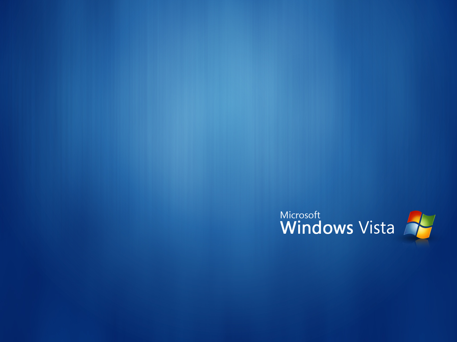 Windows Vista Wallpaper Blue Flat