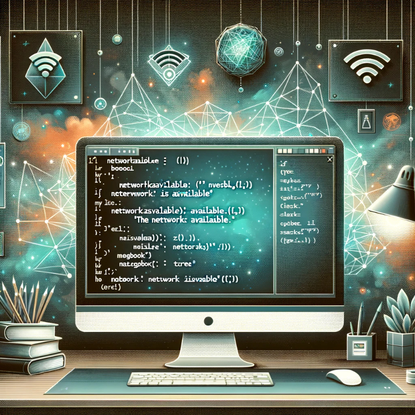 Determine if the computer is connected to a network