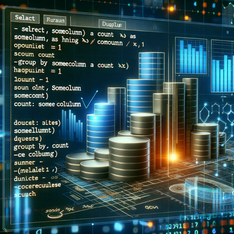 How to find duplicate rows using SQL