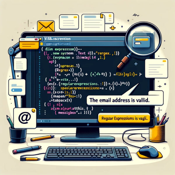 Validate email addresses using VB.NET