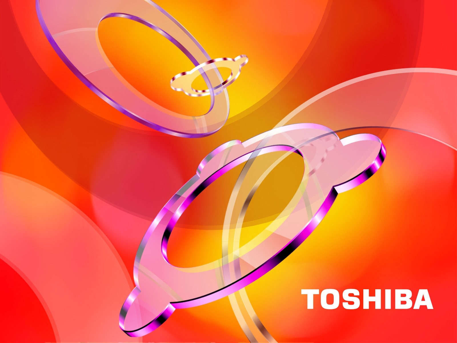 Orange red Toshiba Wallpaper