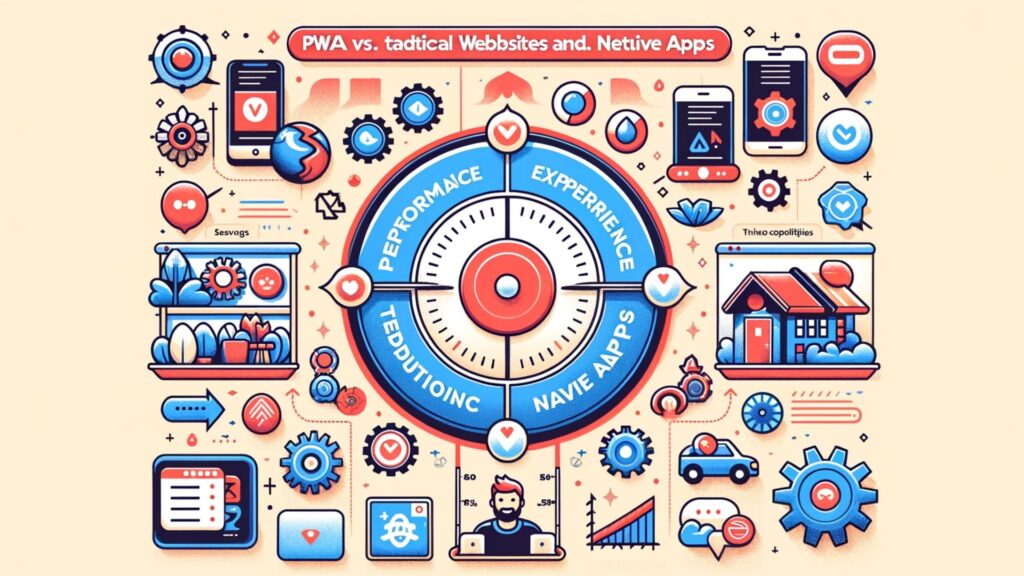 PWAs vs. Traditional Websites and Native Apps